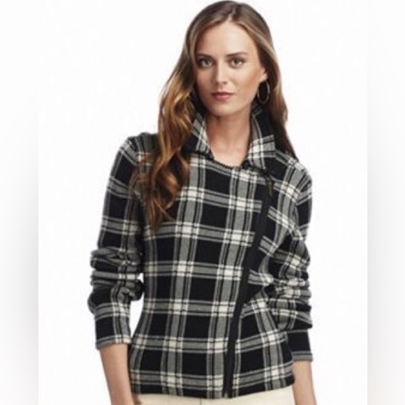 Chaps Jackets & Blazers - Chaps Plaid Sweater Jacket